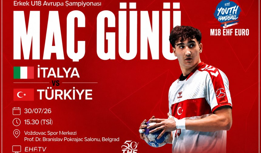 U18 Hentbol Millileri İtalya Karşısında Sahaya Çıkıyor
