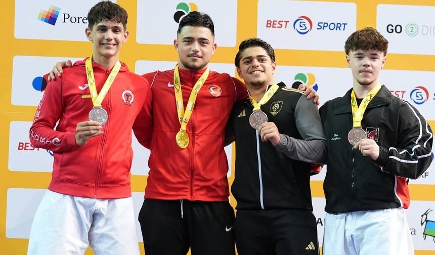 Tarık Koç WKF Dünya Gençlik Ligi'nde Altın Madalya Kazandı