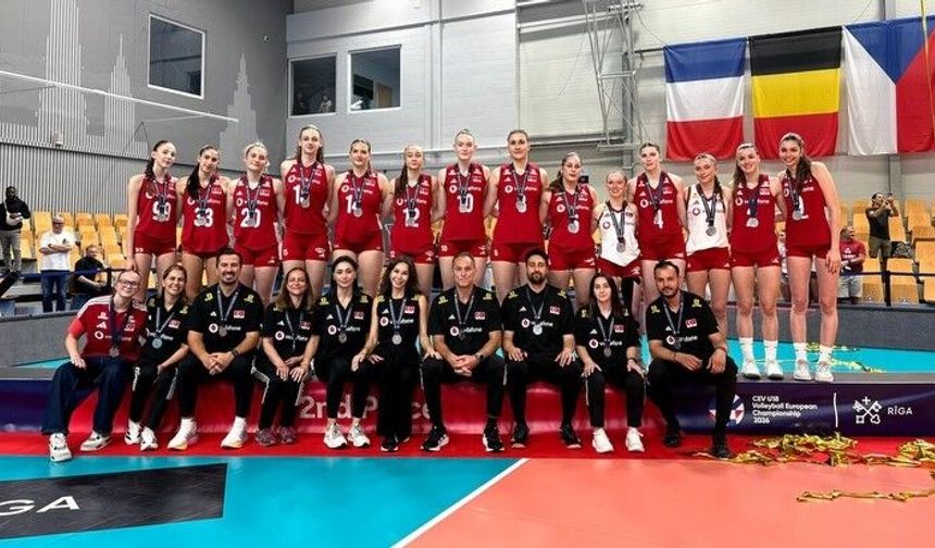 U18 Kadın Milliler Avrupa Şampiyonası'nı Gümüşle Tamamladı