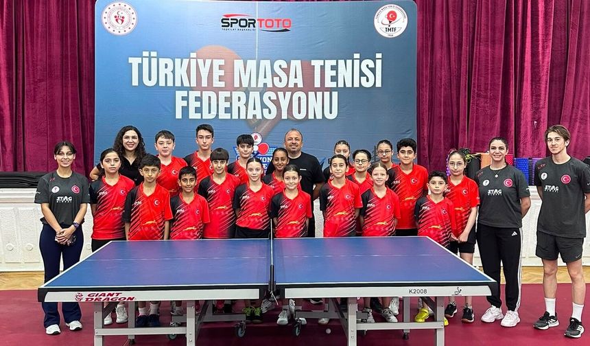 Masa Tenisinde Minik ve Küçük Milli Takım Kampı Sona Erdi