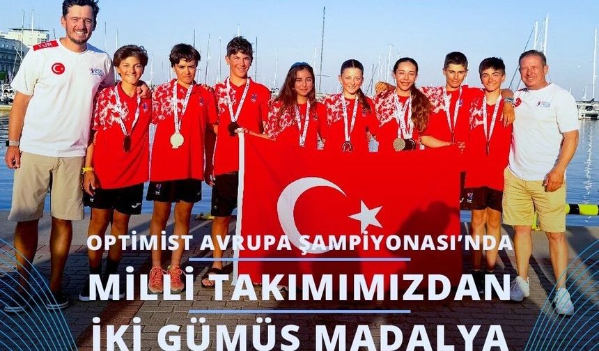 Optimist Avrupa Şampiyonası'nda Türkiye'ye İki Gümüş