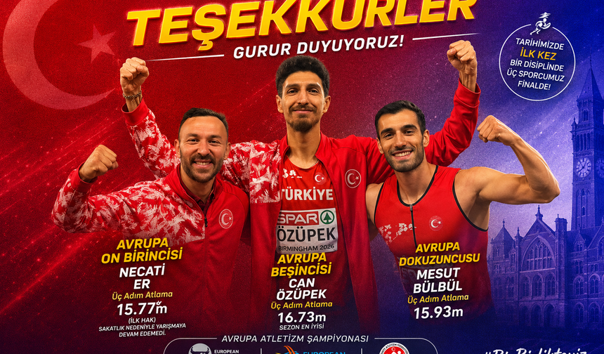 Üç Adım Atlamada Tarihi Final: Can Özüpek Avrupa 5’incisi
