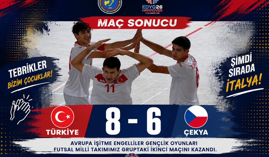 Ay-Yıldızlı Gençlerden Hannover’de 8 Gollü Çekya Zaferi