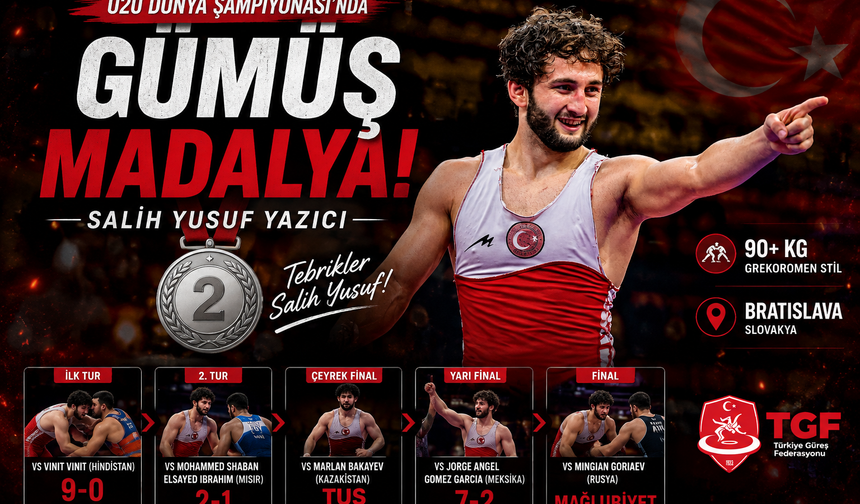 Salih Yusuf Yazıcı Dünya İkinciliğine Uzandı