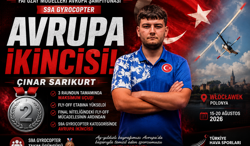 Çınar Sarıkurt Avrupa’da Zirveyi Bir Uçuşla Kaçırdı