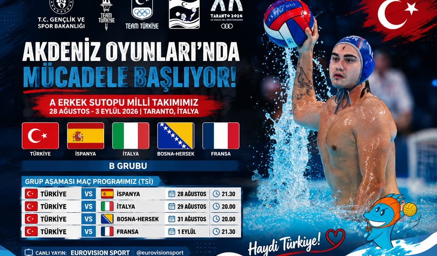 Sutopu Millileri Taranto’da Madalya İçin Havuzda