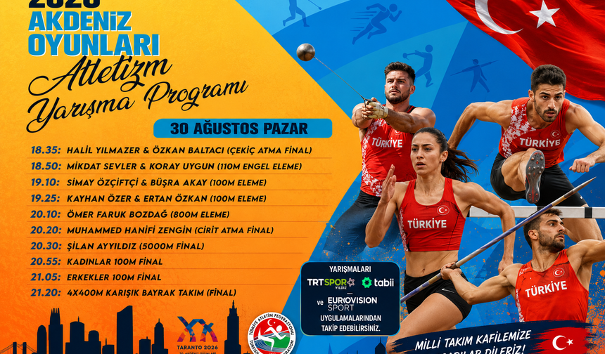 Milli Atletler Taranto 2026’da Madalya İçin Sahne Alıyor
