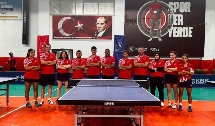 Genç Milli Masa Tenisi Takımı Avrupa İçin Hazırlandı