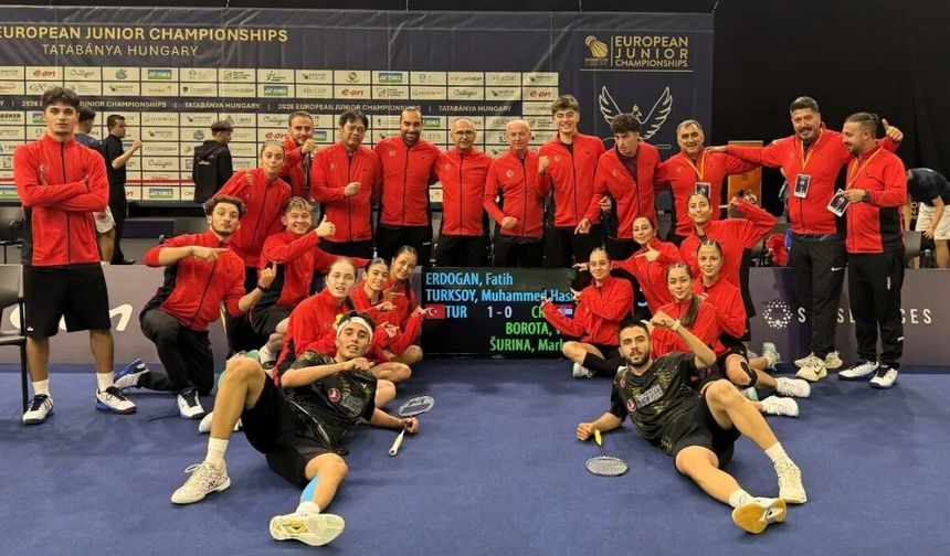Genç Badmintoncular Avrupa Şampiyonası’na 2-0’la Başladı