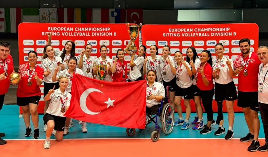 Oturarak Voleybol Kadın Millilerden Brno’da Çifte Zafer