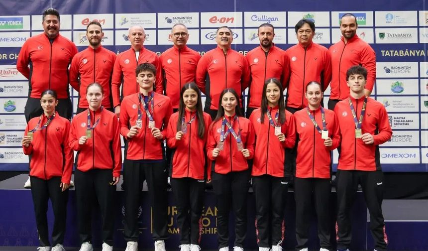 Genç Milliler Badmintonda Avrupa’ya Damga Vurdu: 4 Madalya