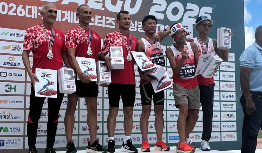 Türkiye 50 Yaş Yarı Maraton Takımı Dünya İkincisi Oldu