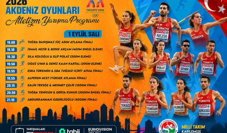 Milli Atletler Bugün Taranto’da 7 Finalde Yarışacak