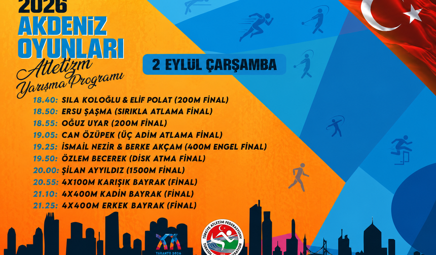 Milli Atletler Bugün Taranto’da 10 Finalde Yarışacak