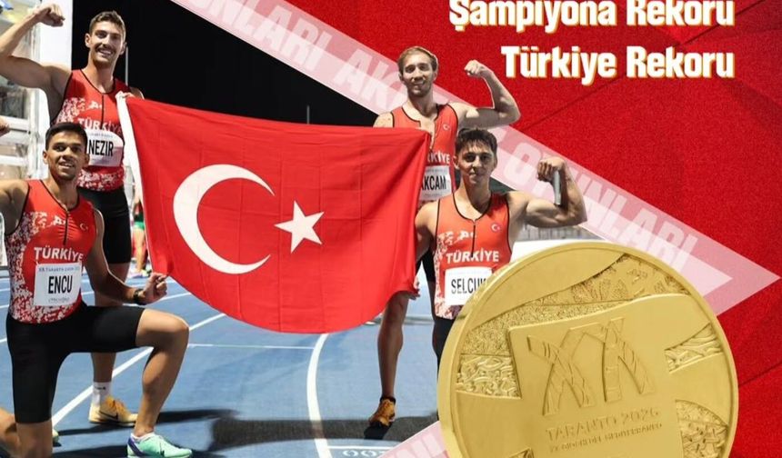 Erkek 4x400 Bayrak Takımı Rekorla Şampiyon Oldu