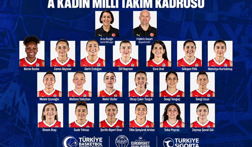 A Kadın Milli Basketbol Takımı'nın 19 Kişilik Kadrosu Açıklandı